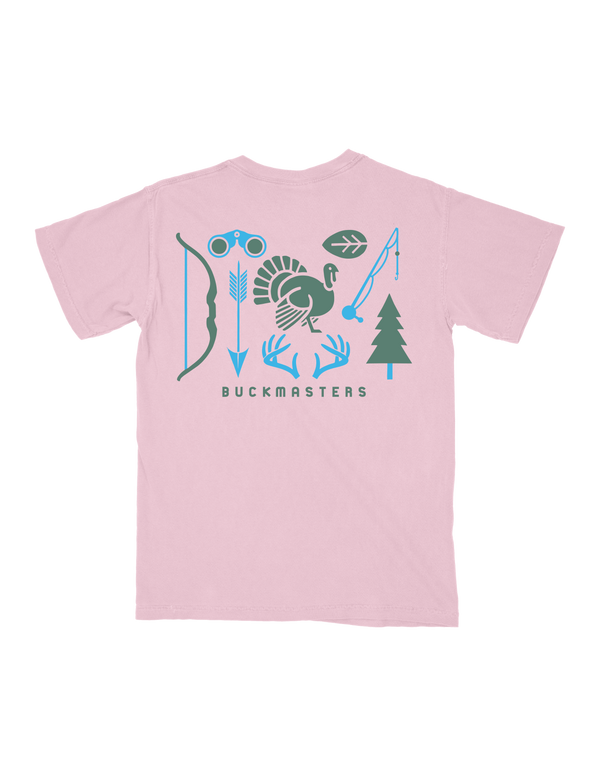 Youth Buckmasters Outdoors T-Shirt Pink