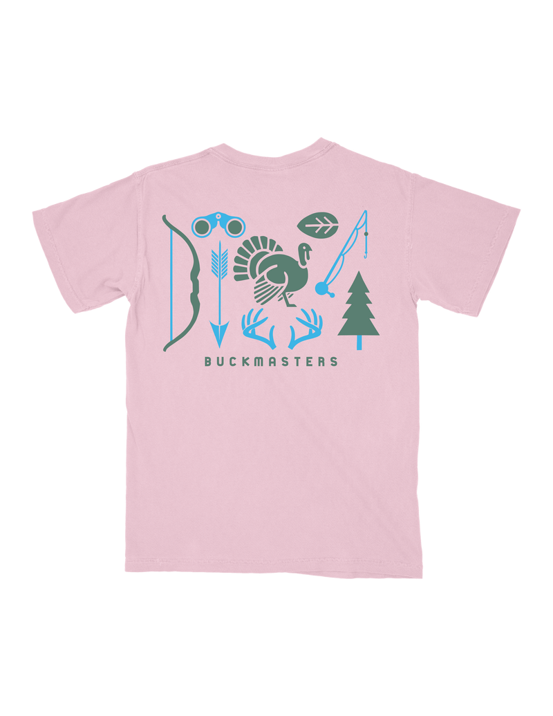 Youth Buckmasters Outdoors T-Shirt Pink