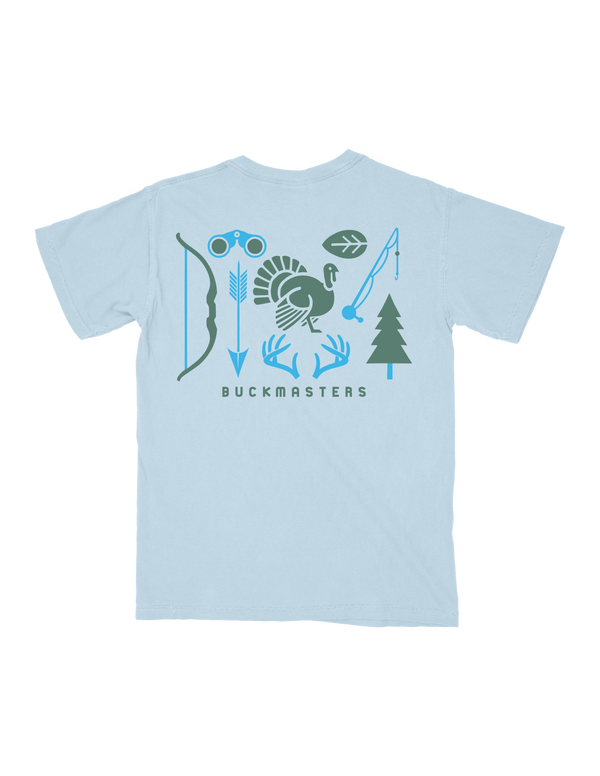 Youth Buckmasters Outdoors T-Shirt Blue