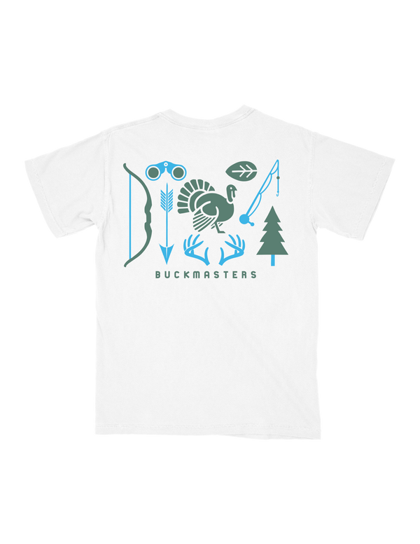 Youth Buckmasters Outdoors T-Shirt White