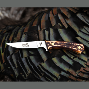 Bear and Son Cutlery Model 751 Stag Delrin + One Year Subscription to Buckmasters Magazine