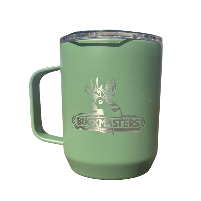 Buckmasters Vintage Logo Moss Camelbak Camp Mug 12 oz